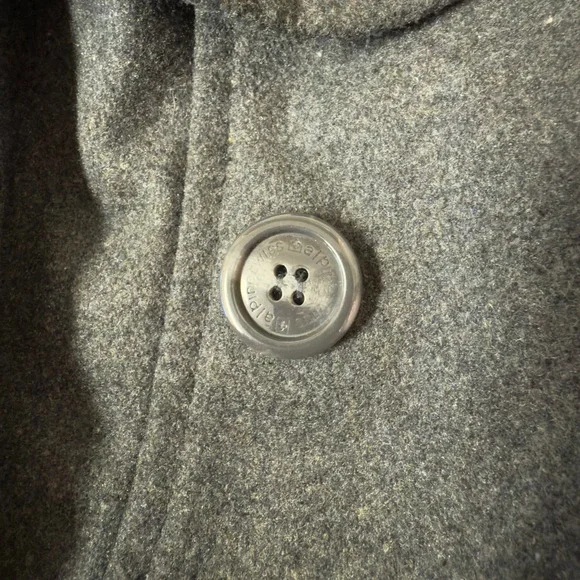 NWT | Alpine Swiss Parka Trench Pea Coat Belt Jacket Faux Fur Hood | Gray |Small - Picture 6 of 13